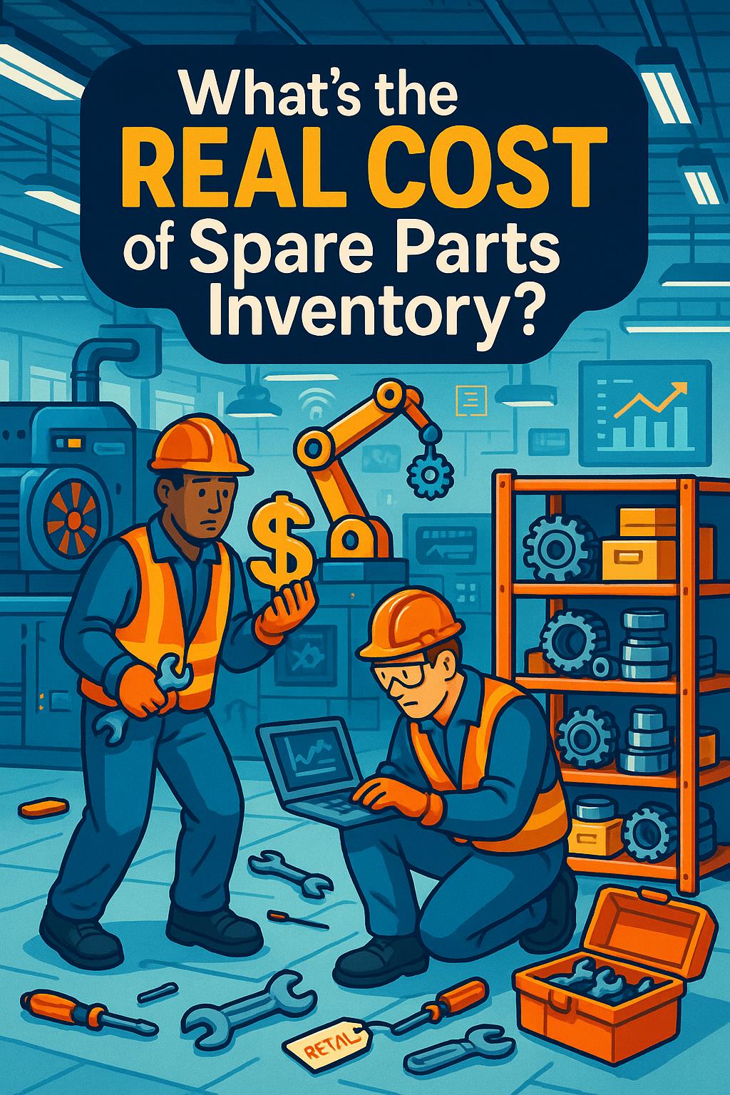 هزینه‌های واقعی نگهداری موجودی قطعات یدکی (Spare Parts Inventory) چیست؟